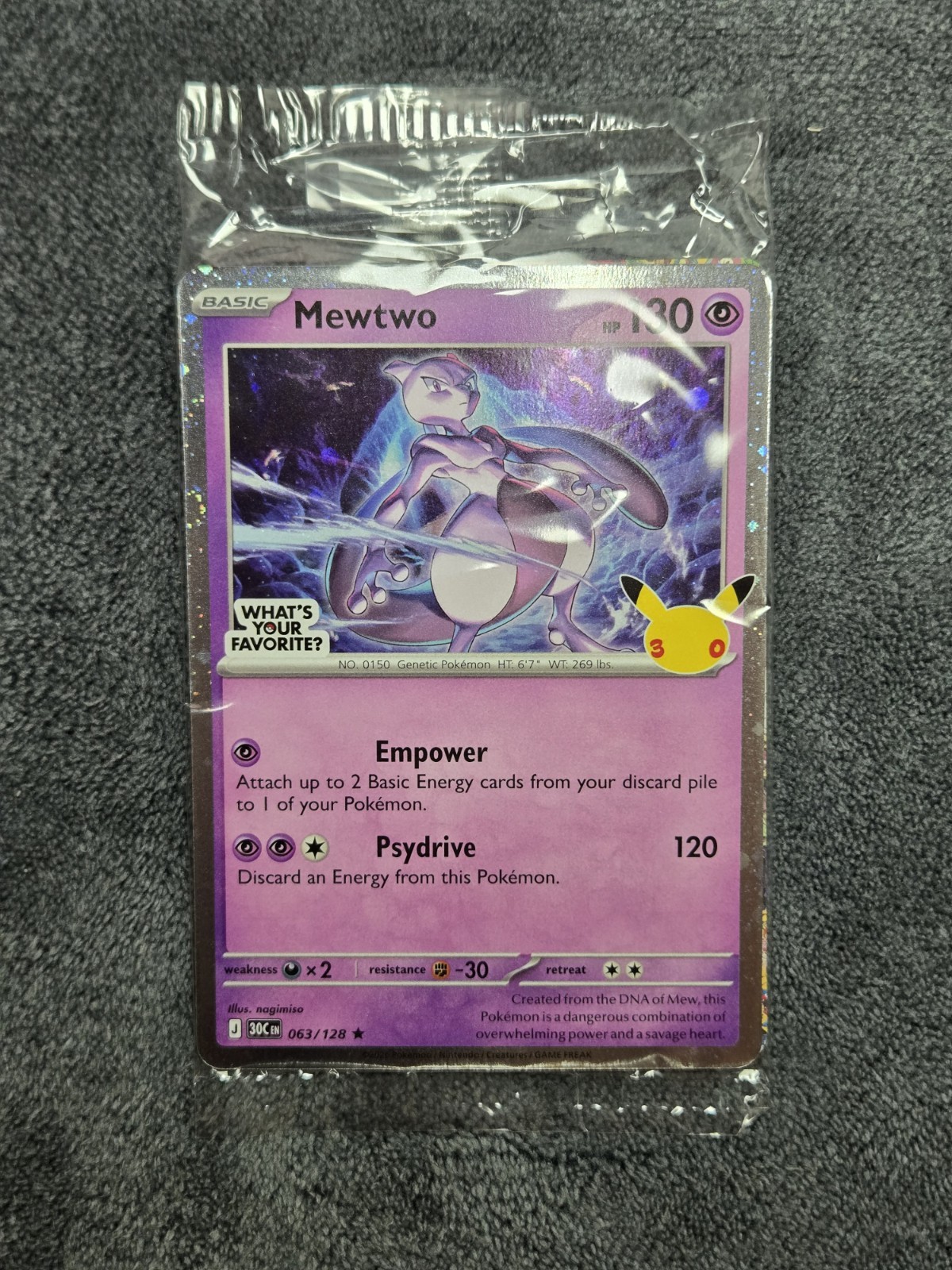 Target Mewtwo Pokemon Promo Family Event 30th Anniversary (Sealed) Target Mewtwo Pokemon Promo Family Event 30th Anniversary (Sealed)
