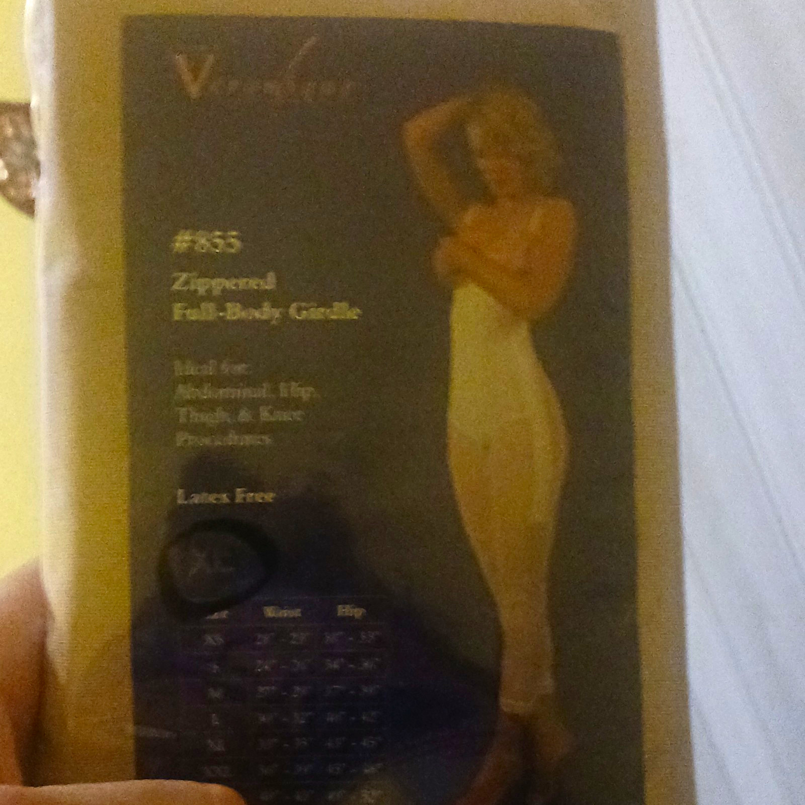 Vassarette #855 Zippered Full Body Girdle Shapewear Firm Beige Size XL Vassarette #855 Zippered Full Body Girdle Shapewear Firm Beige Size XL