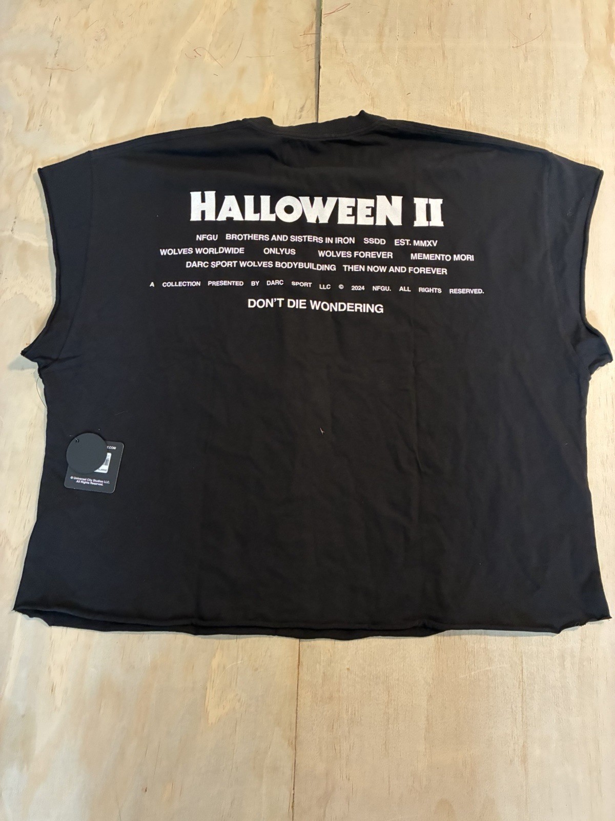 Darc Sport Halloween II black muscle grunge cutoff tee. Size XL NWT Darc Sport Halloween II black muscle grunge cutoff tee. Size XL NWT