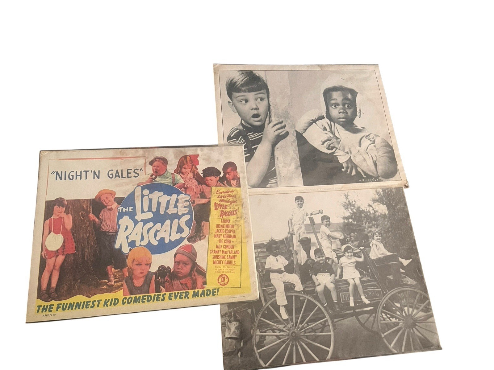 VTG Our Gang Buckwheat Porky Spanky Darla Alfalfa Poster Prints Lot Of 3 VTG Our Gang Buckwheat Porky Spanky Darla Alfalfa Poster Prints Lot Of 3