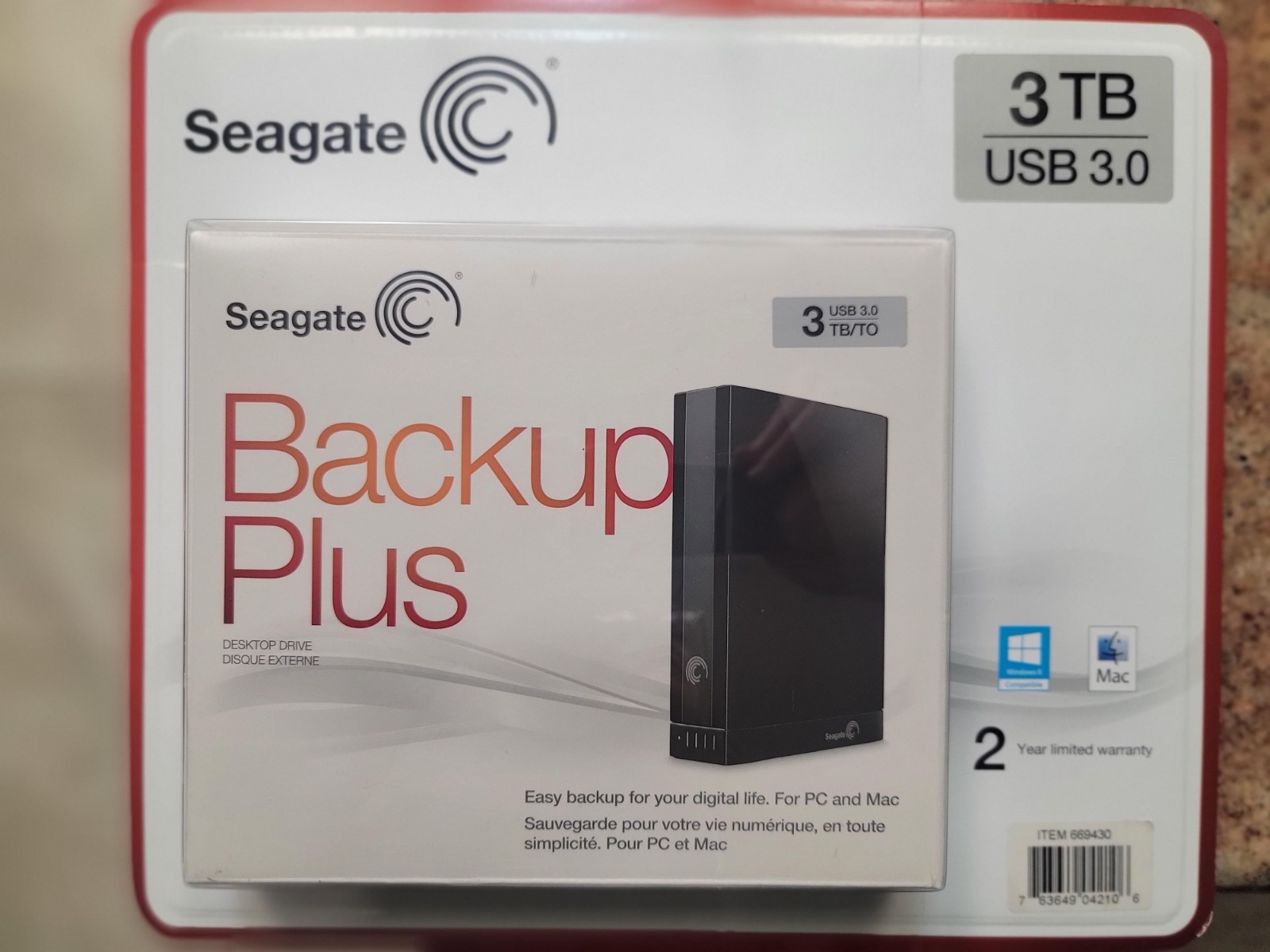 Seagate Backup Plus 3TB Desktop External HDD USB 30 STCA3000101 G1N Seagate Backup Plus 3TB Desktop External HDD USB 30 STCA3000101 G1N