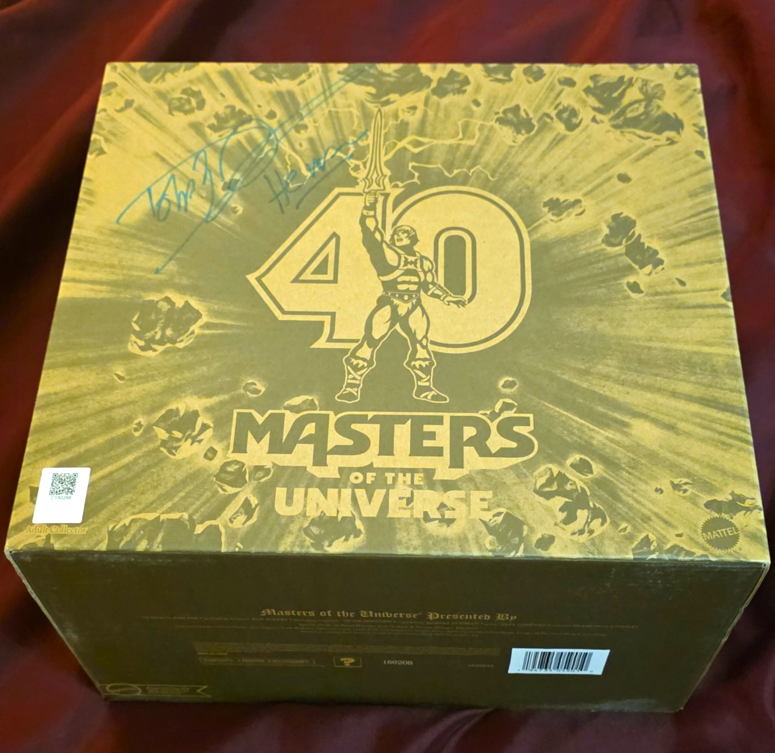 Mattel Masters of the Universe He-Man 40th Anniversary Boxed Set (2022) Signed Mattel Masters of the Universe He-Man 40th Anniversary Boxed Set (2022) Signed