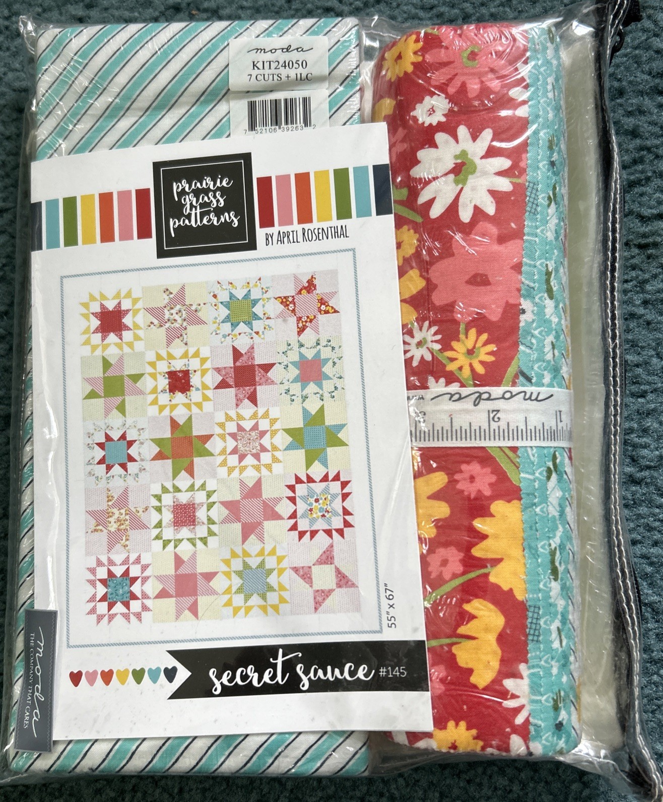 Secret Sauce Quilt Kit w/Mama’s Cottage Fabric By April Rosenthal For Moda 