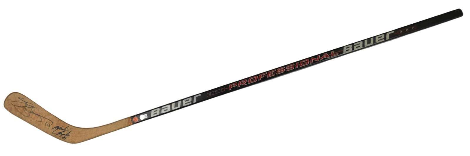 RARE AND UNIQUE Steve Yzerman AND Martin Lapointe Autographed Stick, With COA