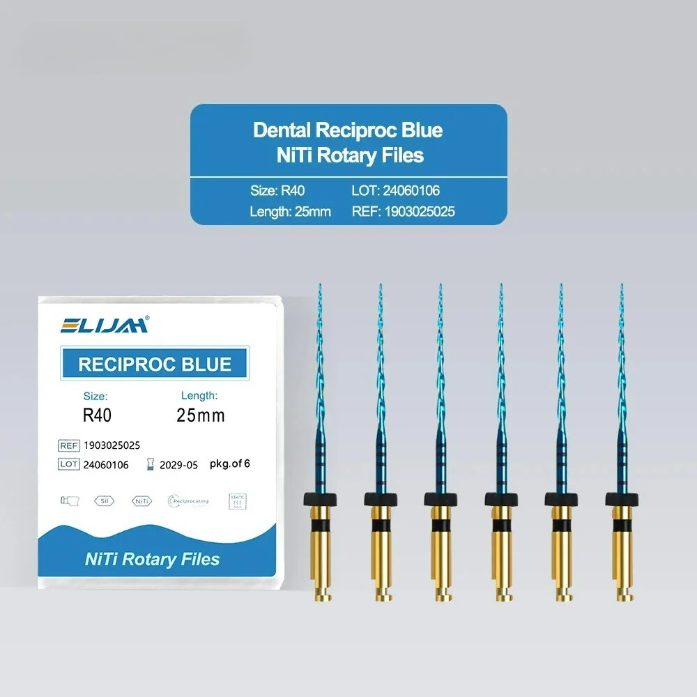 Dental Engine Use Heat Activation Niti Rotary Root Canal Files 21/25mm/31mm Blue