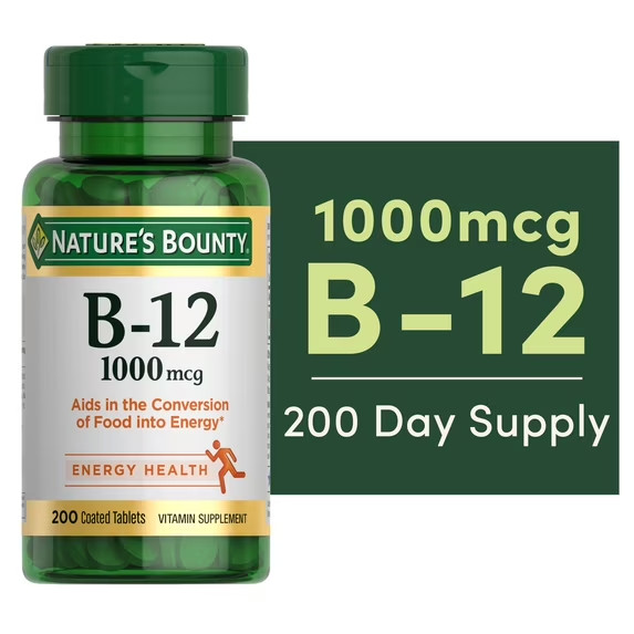 Nature’s Bounty B-12 1000mcg Vitamin Tablets - 200 Count Nature’s Bounty B-12 1000mcg Vitamin Tablets - 200 Count