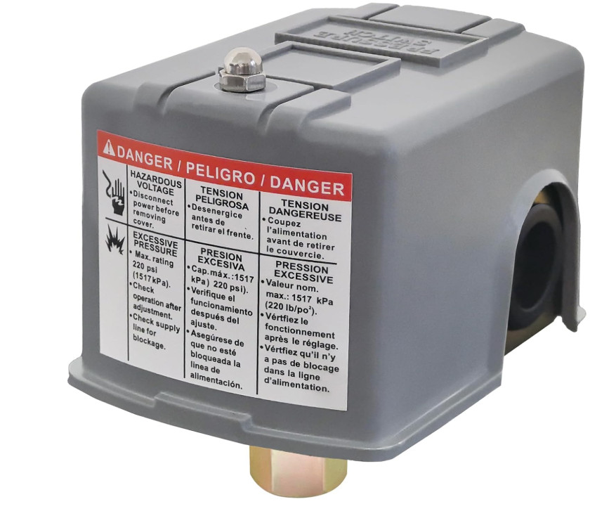 Water Pressure Switch 30-50 PSI Well Pump Pressure Switch Auto Electrical Con..