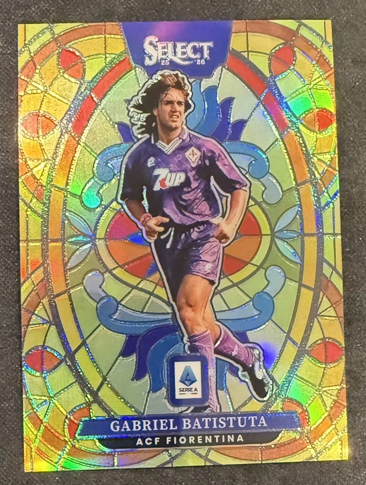 2025-26 Select Serie A #20 Gabriel Batistuta Fiorentina Stained Glass Argentina 2025-26 Select Serie A #20 Gabriel Batistuta Fiorentina Stained Glass Argentina