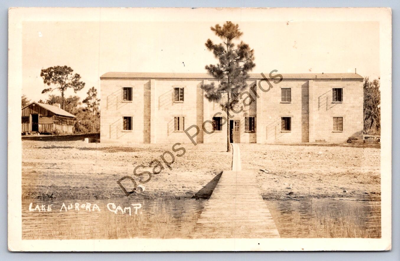 K66/ Lake Aurora Camp Lake Wales Florida RPPC Postcard c1947 Dorms 375