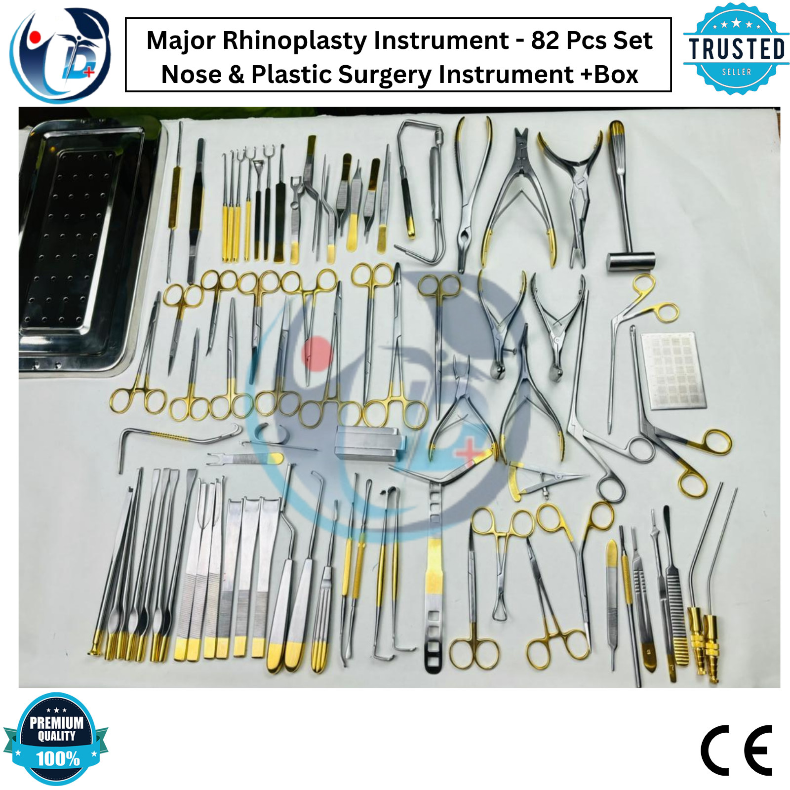 Major Rhinoplasty Instrument - 82 Pcs Set Nose & Plastic Surgery Instrument +Box