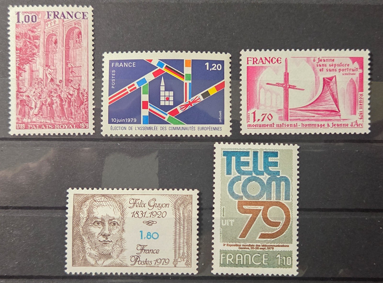 4851 - FRANCE - SCOTT# 1649, 1650, 1651, 1652, 1657 - MNH - CAT $2.95