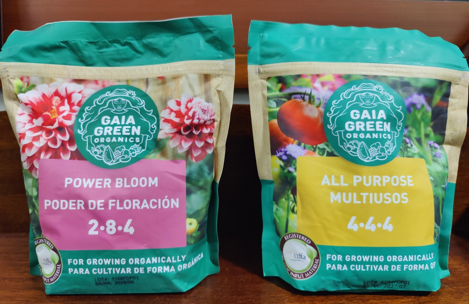 GAIA GREEN Power Bloom 2-8-4 & All Purpose 4-4-4 Fertilizers in 500g Bags. New GAIA GREEN Power Bloom 2-8-4 & All Purpose 4-4-4 Fertilizers in 500g Bags. New