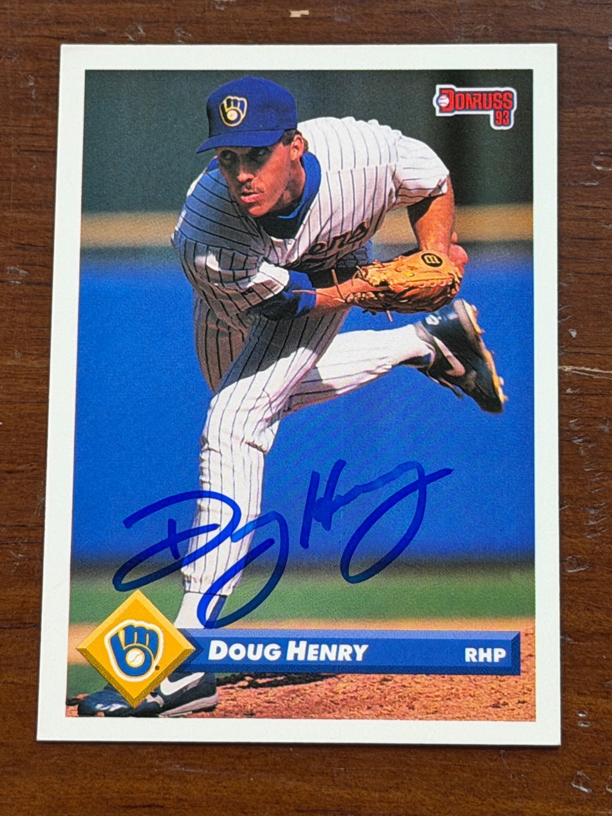 Signed 1993 Donruss - Doug Henry #471 Signed 1993 Donruss - Doug Henry #471