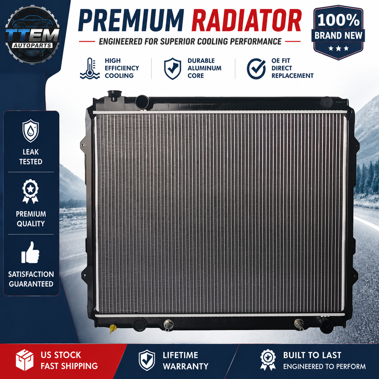 2321 Radiator For 00-06 Toyota Tundra 4.7L Standard Cab & Extended Cab Only