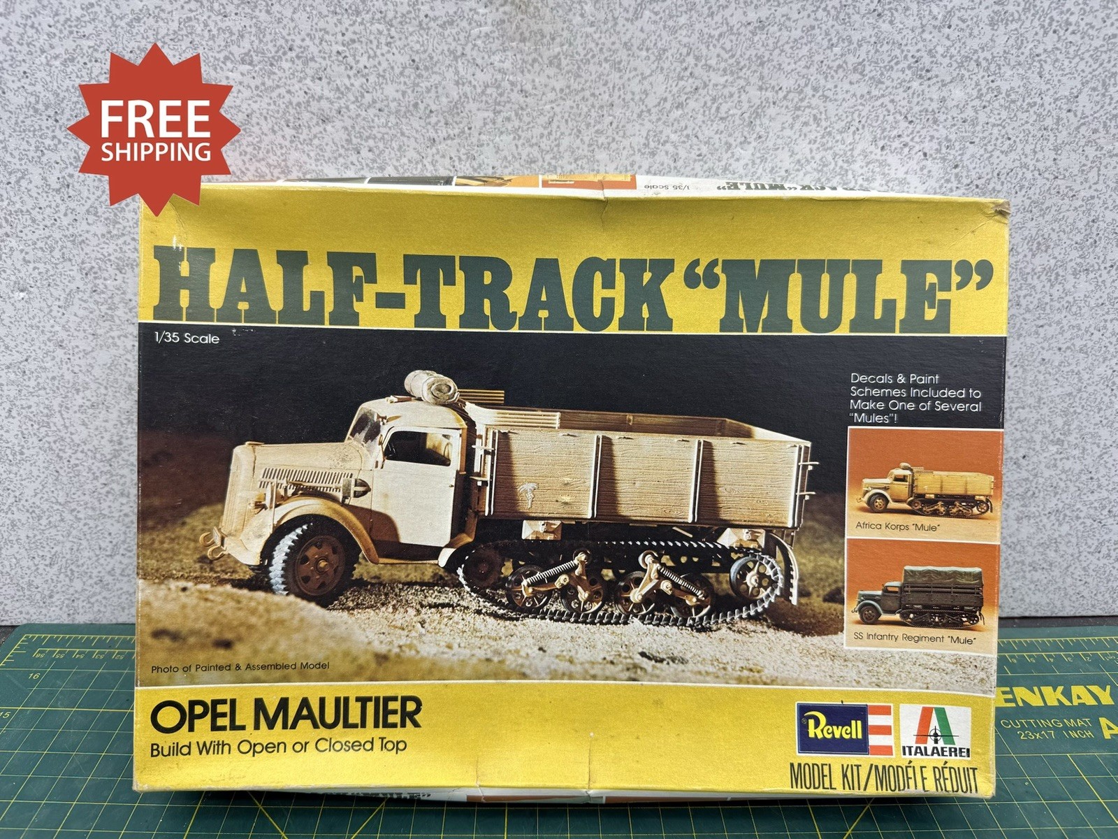 Vintage Revell/Italeri 1/35 Scale Opel Half-Track 