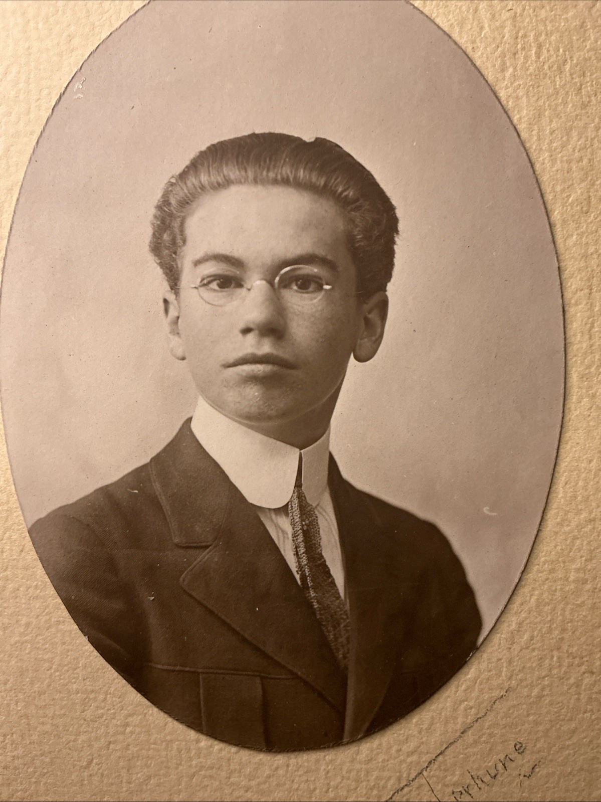 Vintage Old 1920s Photo of a Handsome Young Man Boy Named Terhune Vintage Old 1920s Photo of a Handsome Young Man Boy Named Terhune