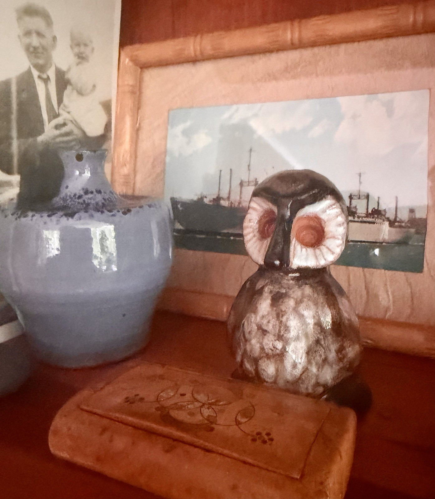 Vintage Swedish Barbro Bengtson Folk Art Owl MCM Brutalist Mid Century Modern Vintage Swedish Barbro Bengtson Folk Art Owl MCM Brutalist Mid Century Modern