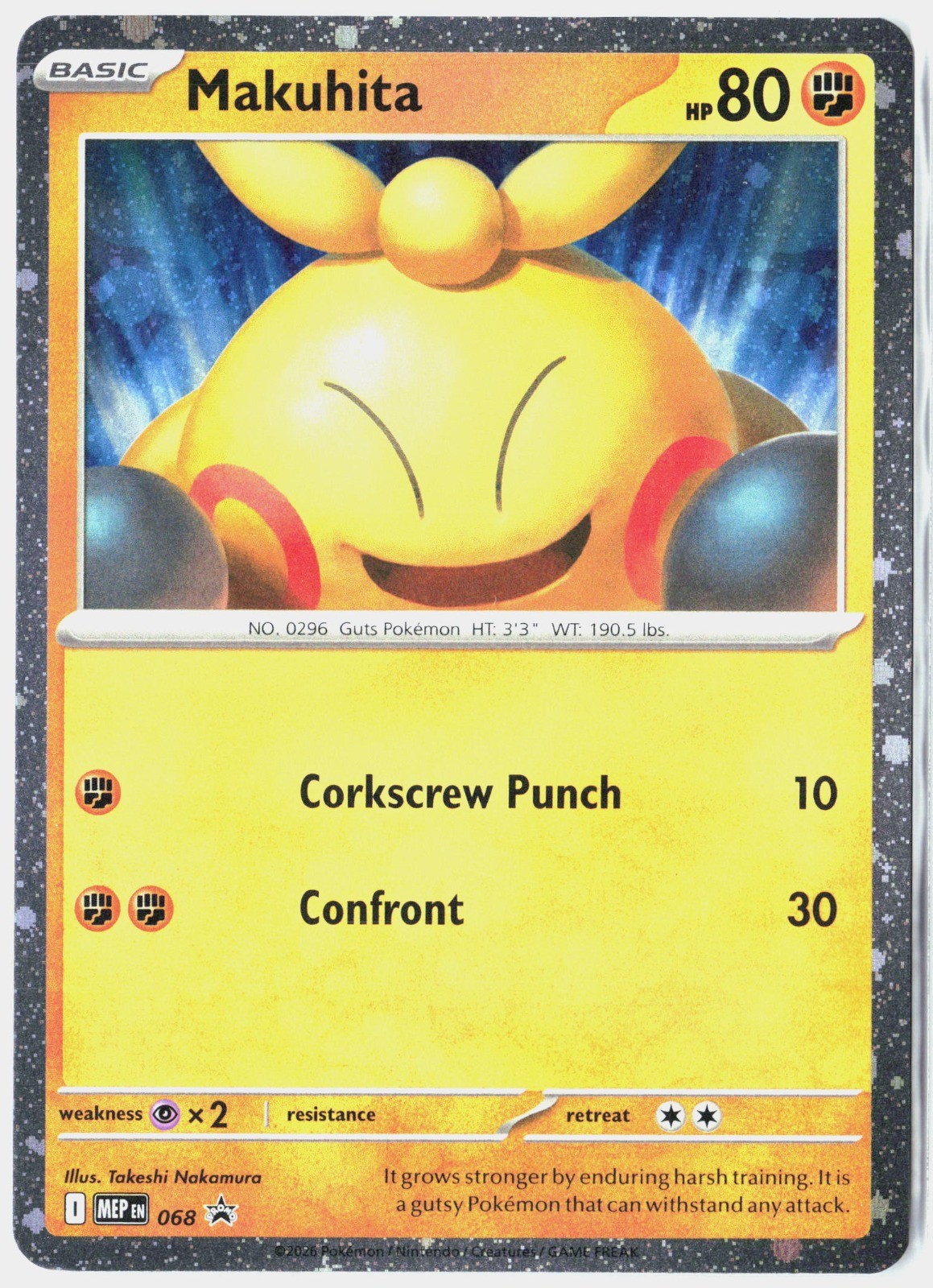 Makuhita Holo Promo ME: Mega Evolution Promo 068 Makuhita Holo Promo ME: Mega Evolution Promo 068