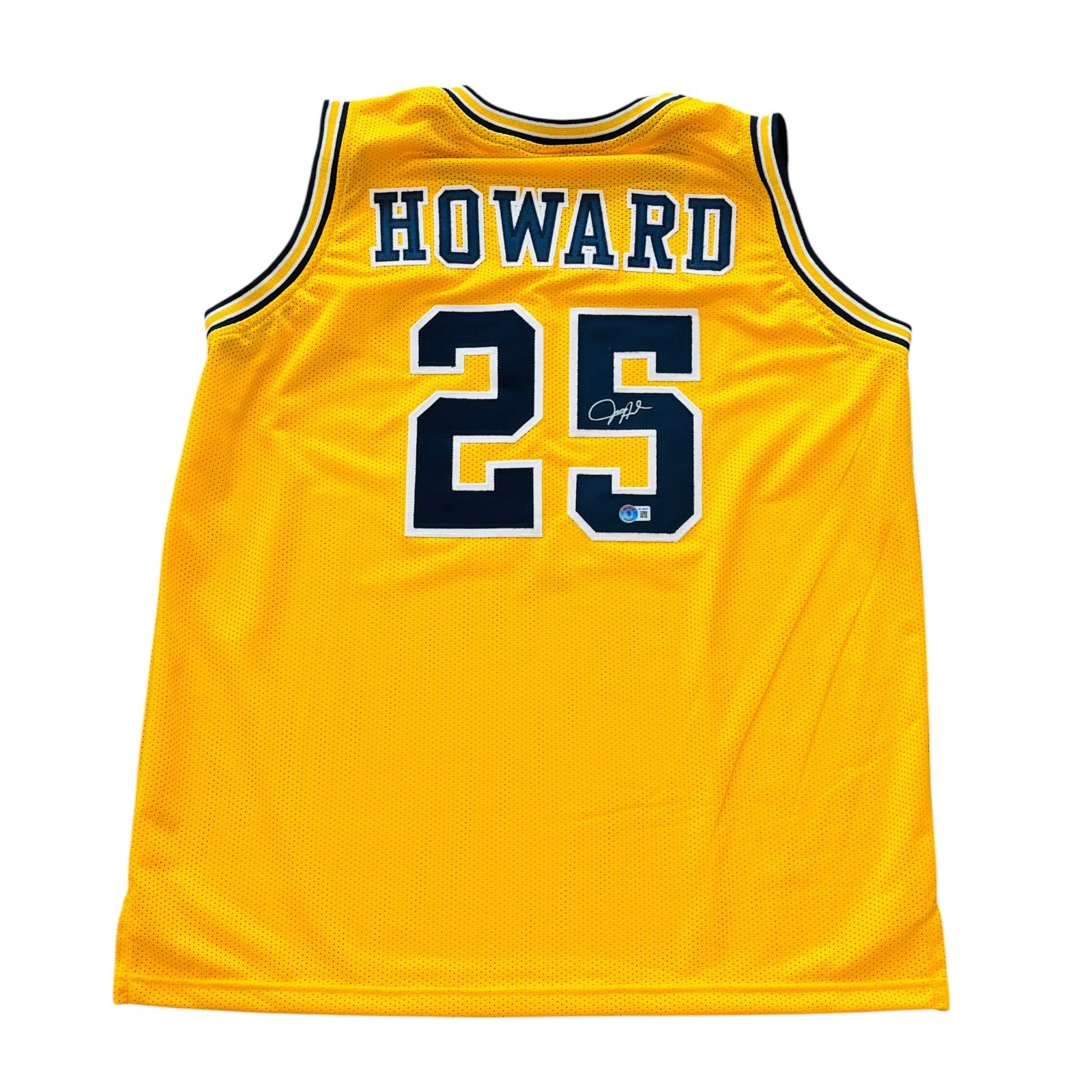 USA - Juwan Howard Autographed Michigan (Yellow #25) Custom Jersey - Beckett USA - Juwan Howard Autographed Michigan (Yellow #25) Custom Jersey - Beckett