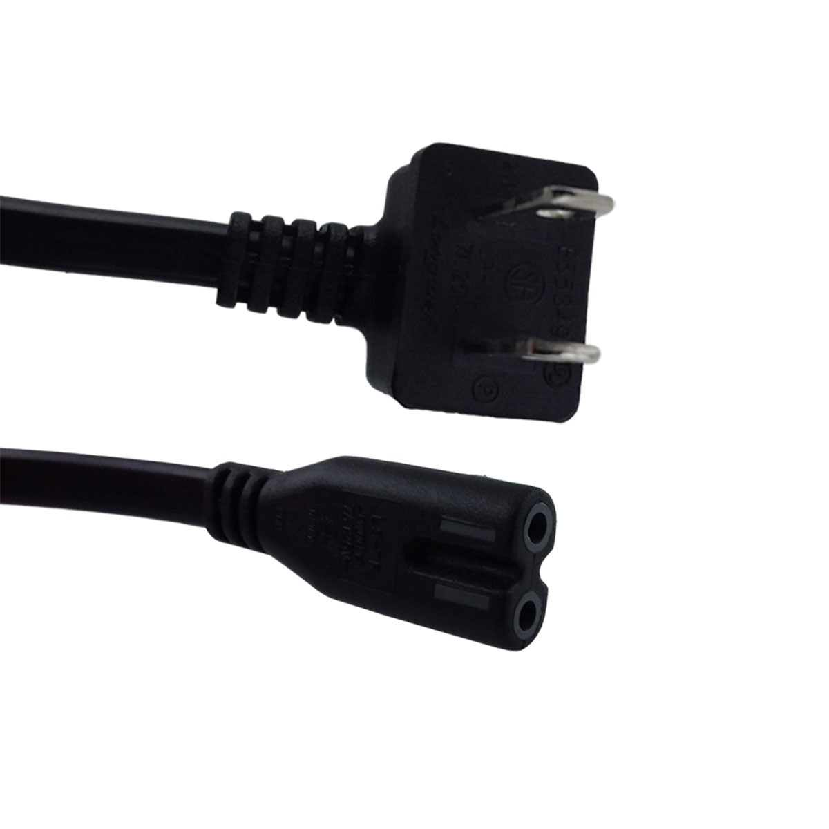 New Power Cord for LG TV EAD63525402 – 2 Prong Replacement Cable – Black
