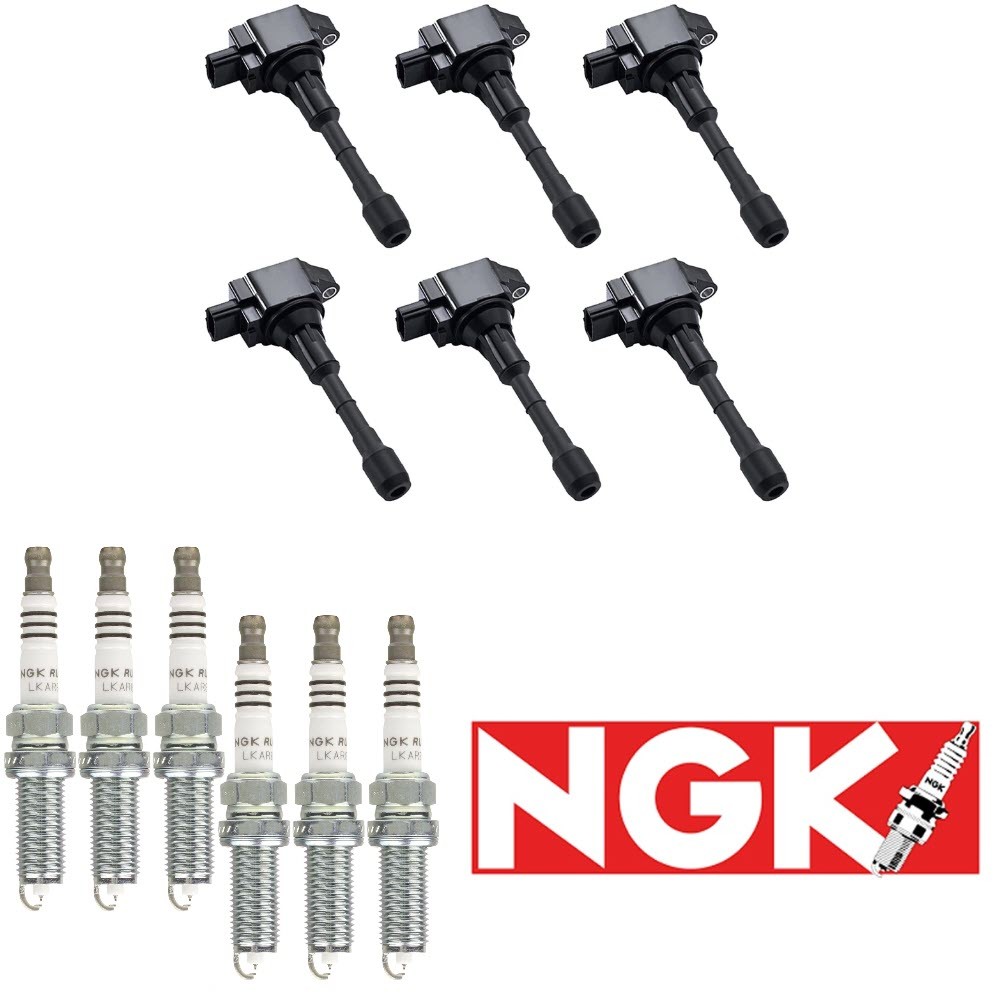 6x Ignition Coil &6x NGK Iridium Spark Plug for Nissan 370Z 09-20 INFINITI