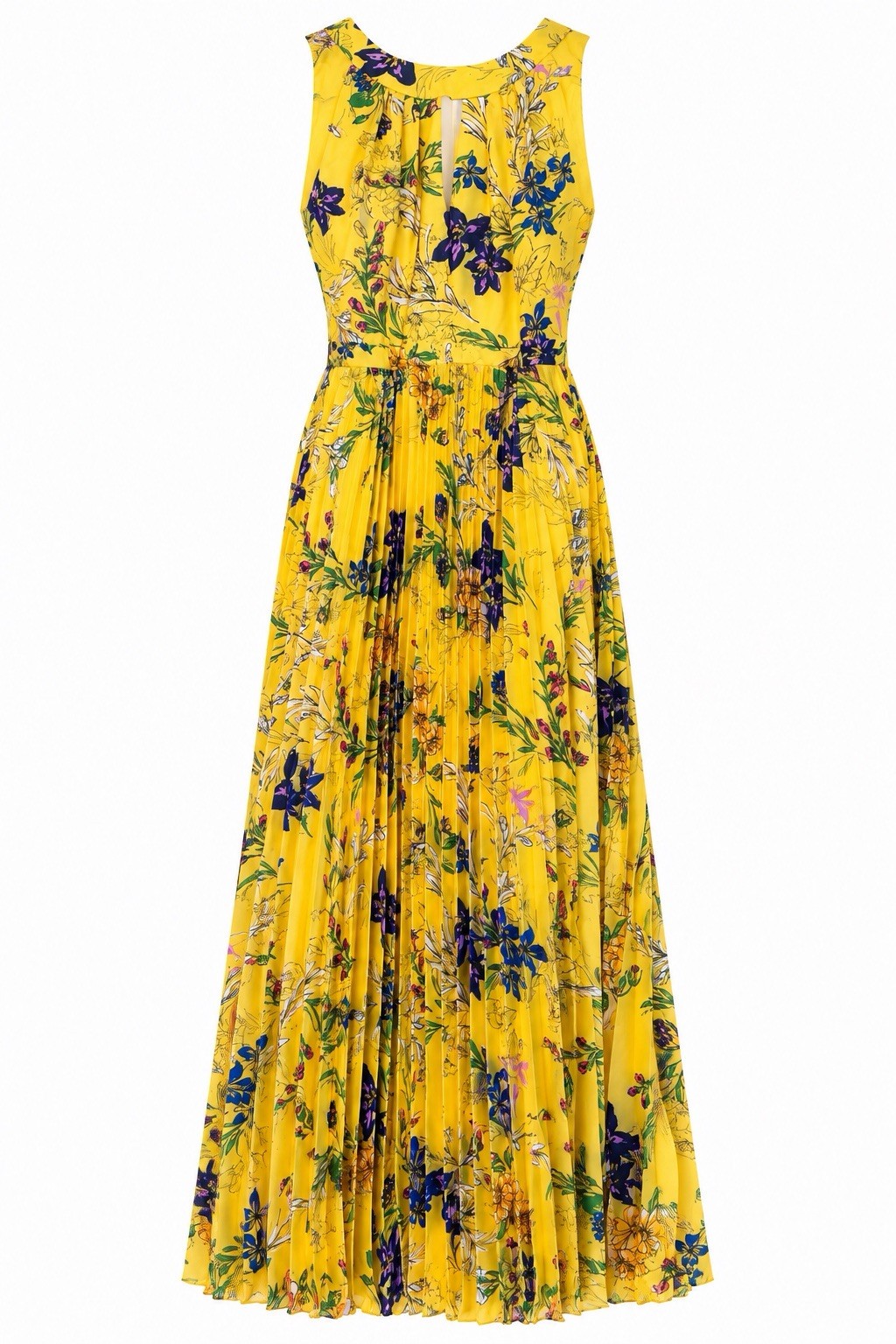 NEW never worn Tahari Arthur S. Levine Maxi Dress, pleated. Size 6