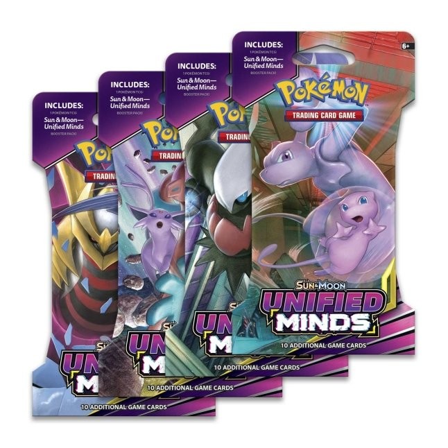 Pokemon x1 Unified Minds Sleeved Booster Pack Random Artwork SEALED NEW
