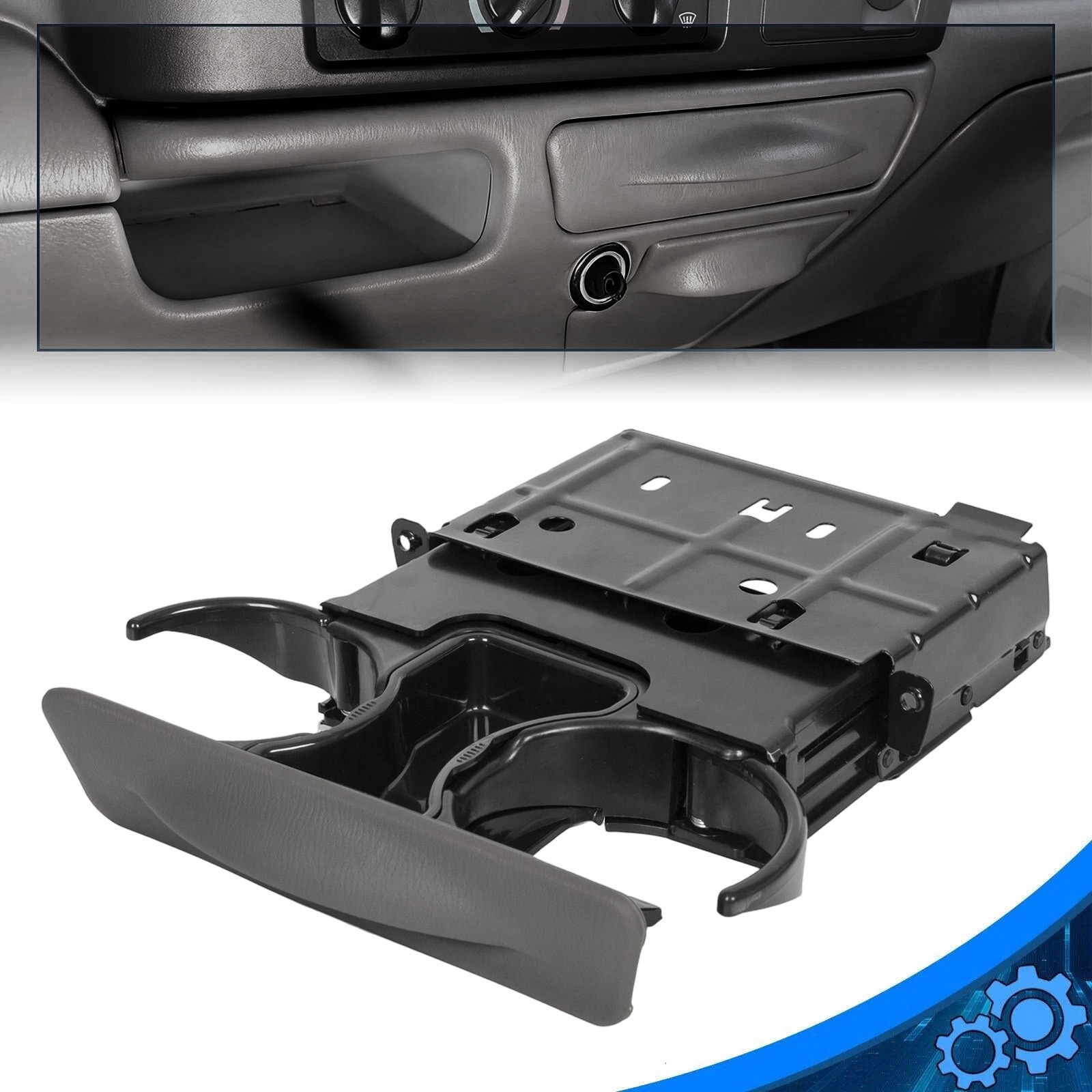 For 1999-2004 Ford Super Duty F250 F350 F450 F550 Dash Cup Holder Parchment Tan