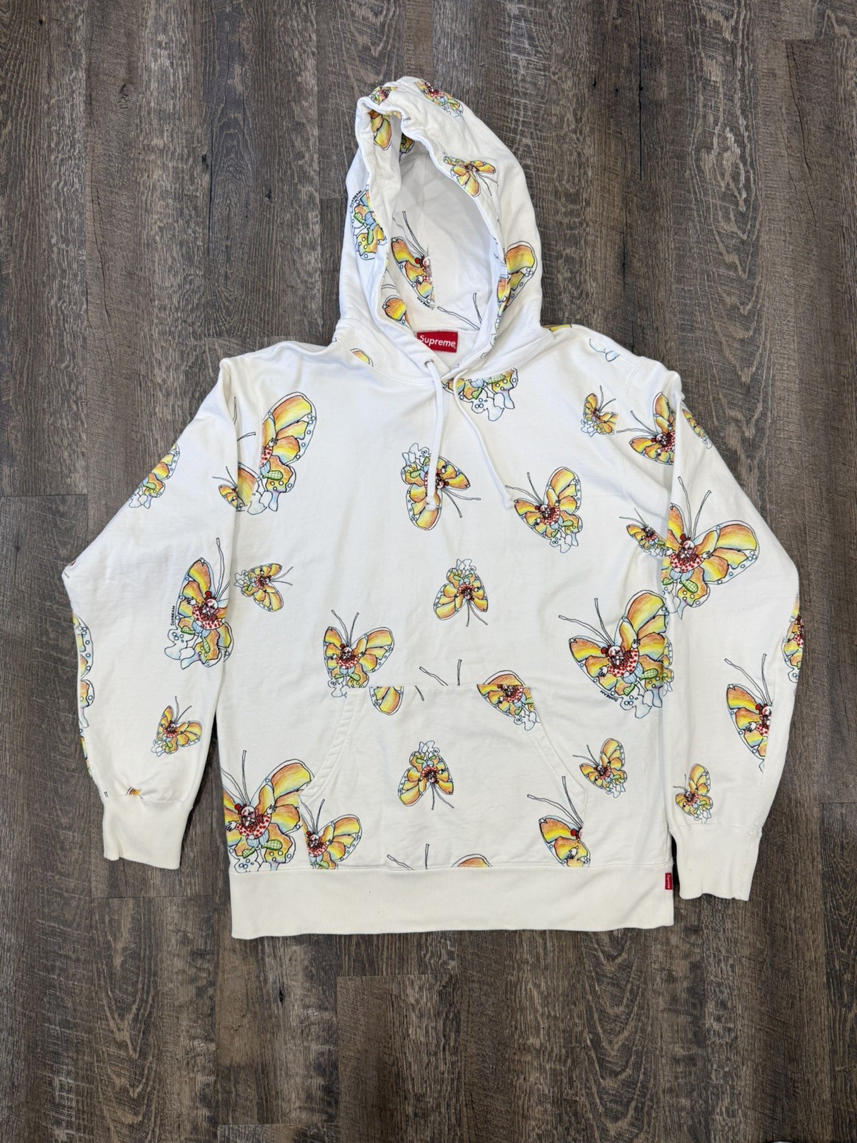 SUPREME Men’s Butterfly Gonz SS16 Hooded Sweatshirt Size LARGE SUPREME Men’s Butterfly Gonz SS16 Hooded Sweatshirt Size LARGE