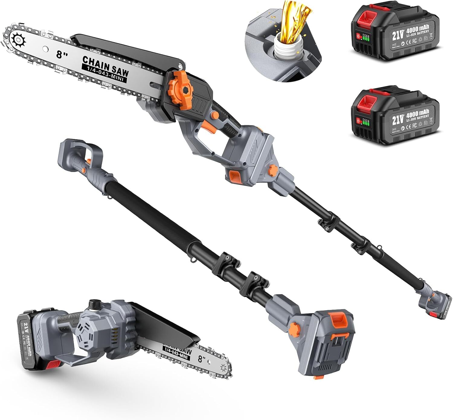 Taskstar 2-in-1 Electric Pole Saw 8 Taskstar 2-in-1 Electric Pole Saw 8