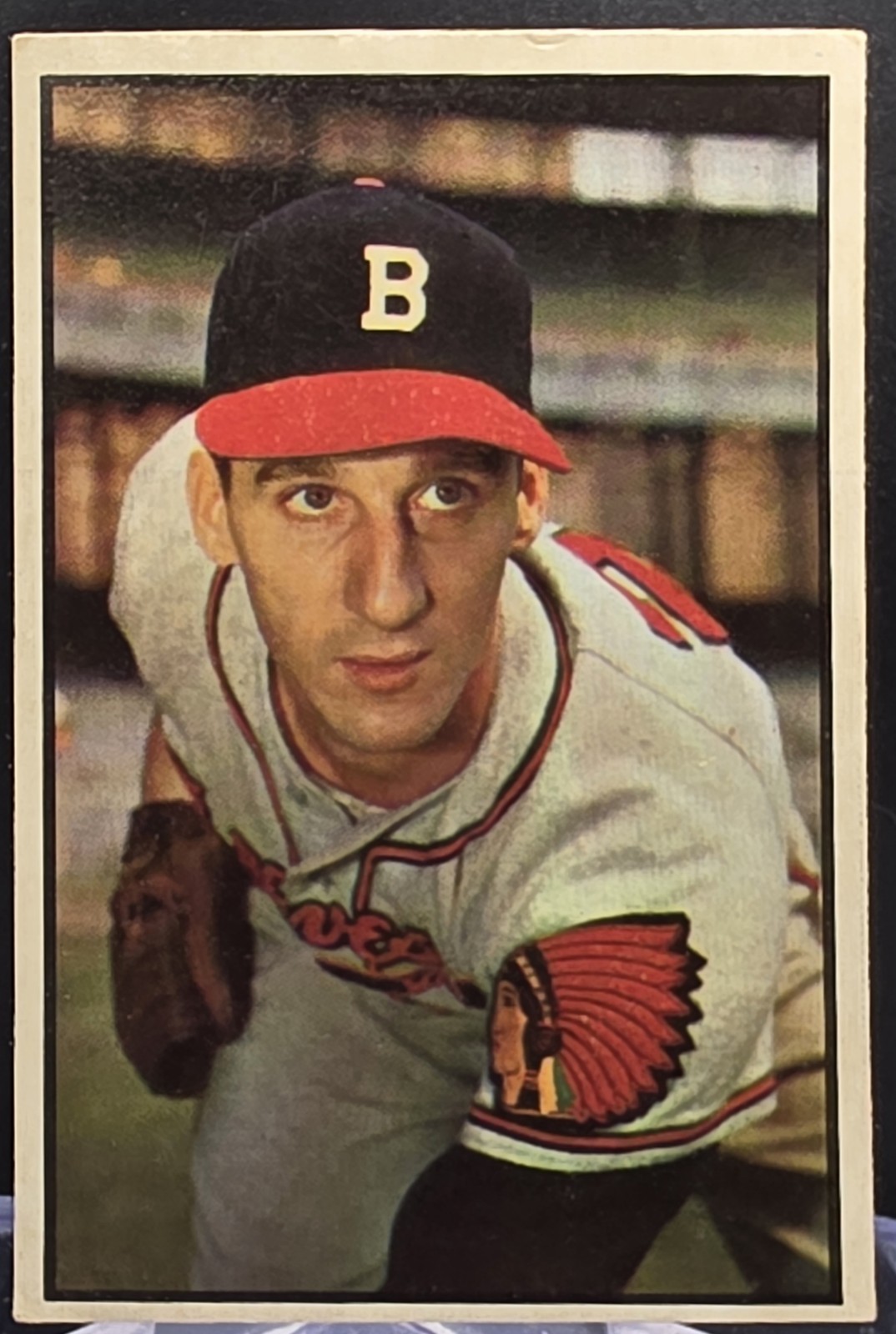 1953 Bowman Warren Spahn #99 Milwaukee Braves VG-VGEX