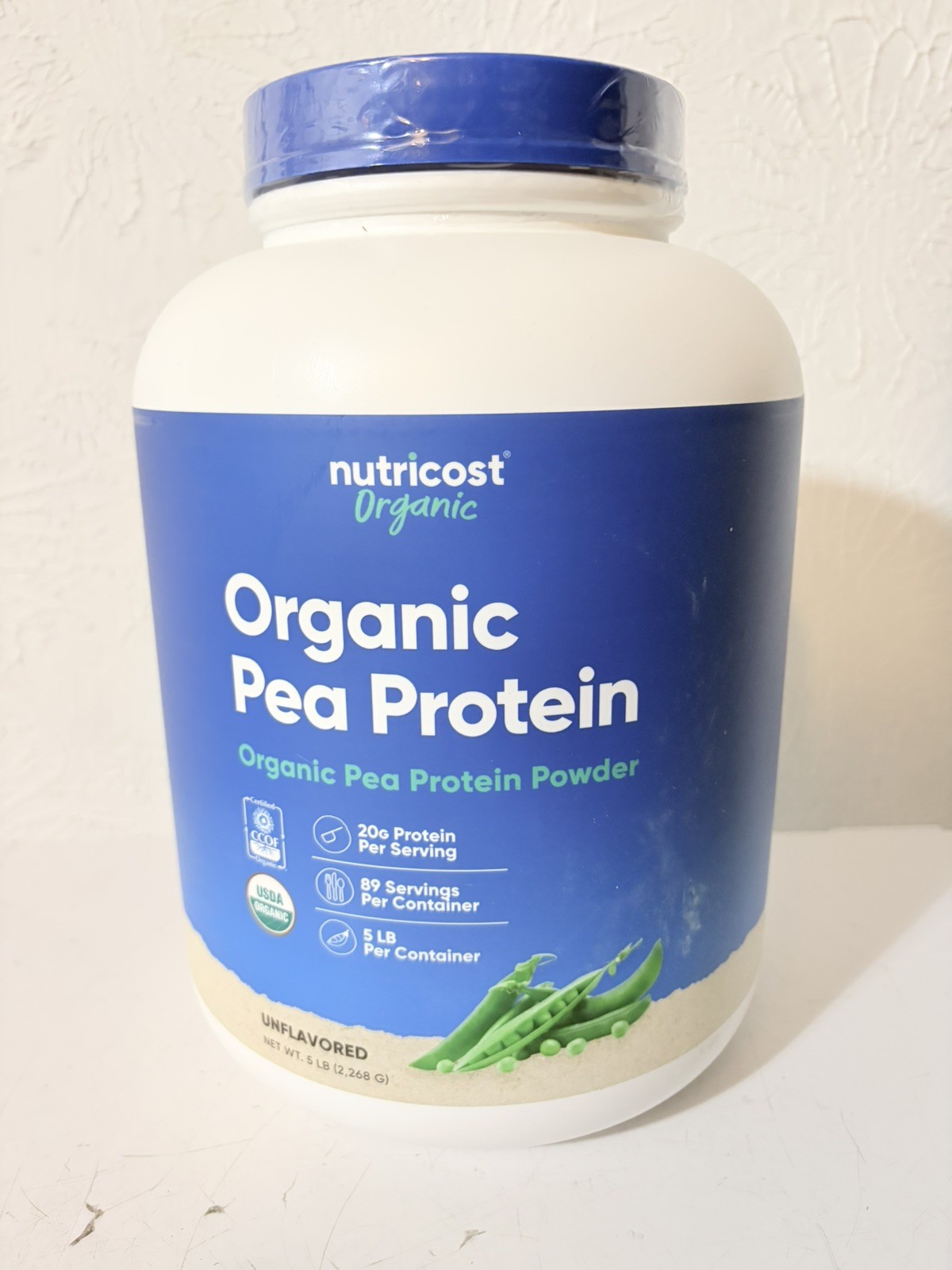 Nutricost Organic Pea Protein Isolate Powder (5LBS) - Protein from Plants Nutricost Organic Pea Protein Isolate Powder (5LBS) - Protein from Plants