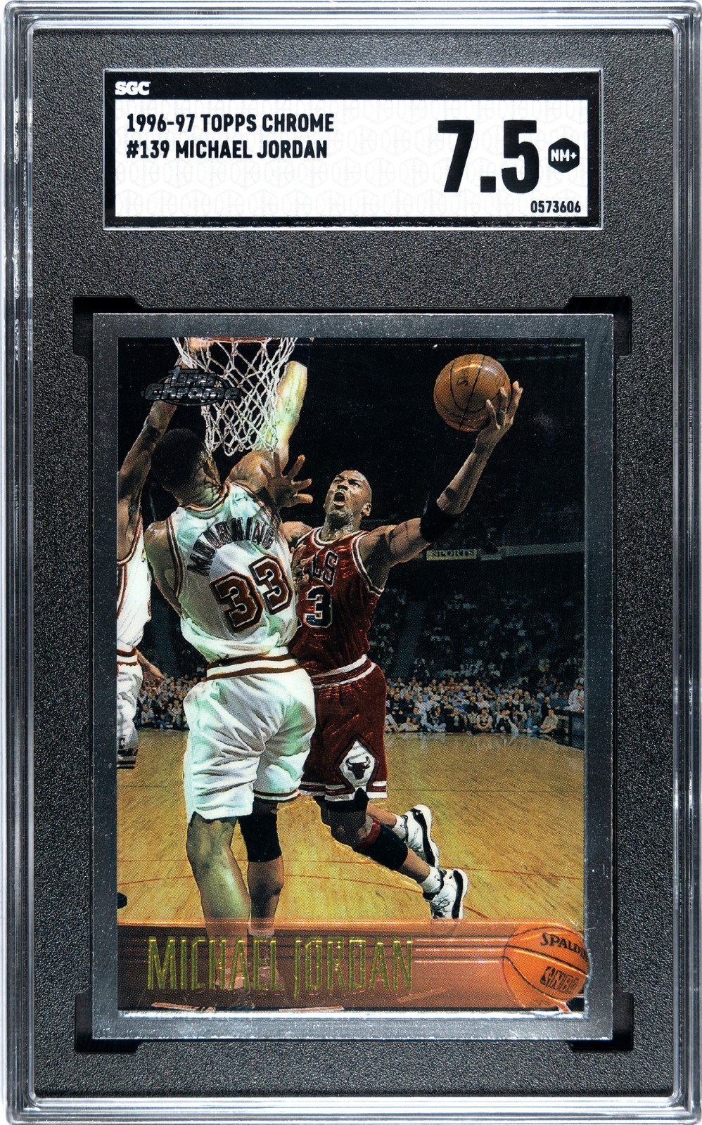 1996-97 TOPPS CHROME - MICHAEL JORDAN #139 - SGC 7.5 🔥🔥