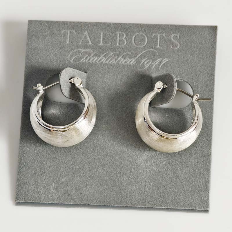 New Talbots Puffy Huggie Hoop Earrings Chic Women Party Vacation Jewelry Gift New Talbots Puffy Huggie Hoop Earrings Chic Women Party Vacation Jewelry Gift