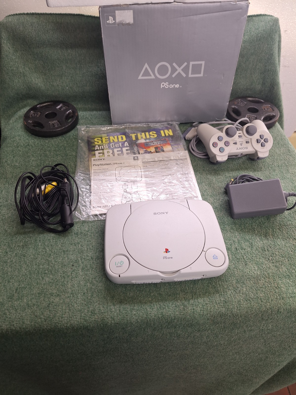 Sony PS one PS1 SCPH-101 Console Boxed Bundle, Matching Serial Numbers, tested.