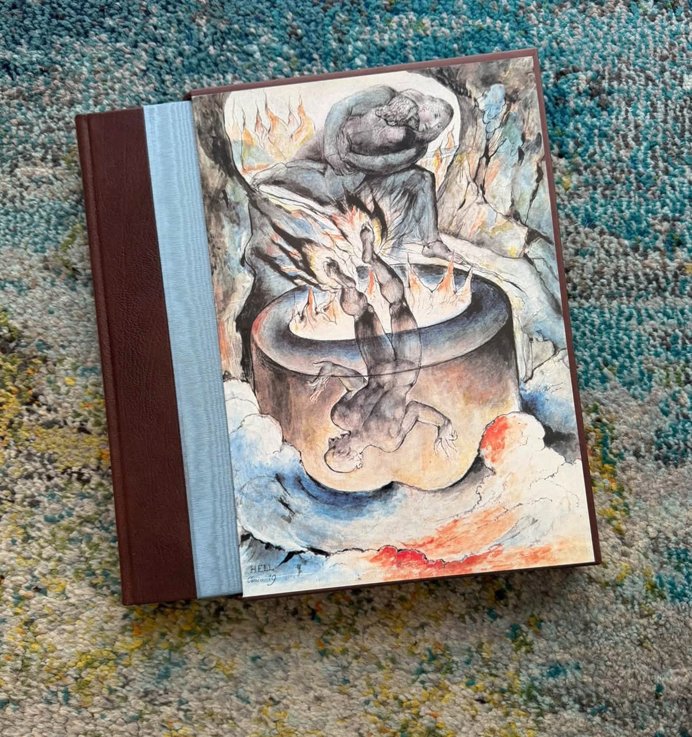 Dante's  Inferno Dante Alighieri William Blake Folio Society Book Silk Binding