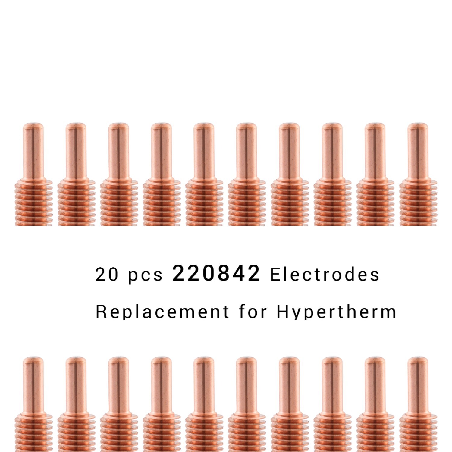 20 pcs 220842 Plasma Cutter Electrodes for Hypertherm Powermax 45XP 65 85 105 20 pcs 220842 Plasma Cutter Electrodes for Hypertherm Powermax 45XP 65 85 105