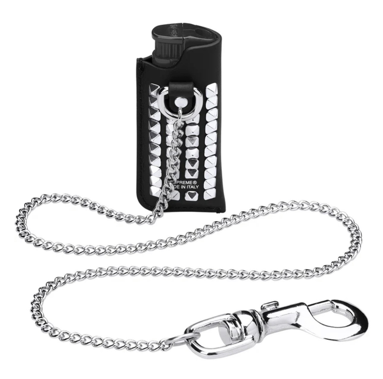Supreme Studded Leather Lighter Holder 29” chain Made In Italy Supreme Studded Leather Lighter Holder 29” chain Made In Italy