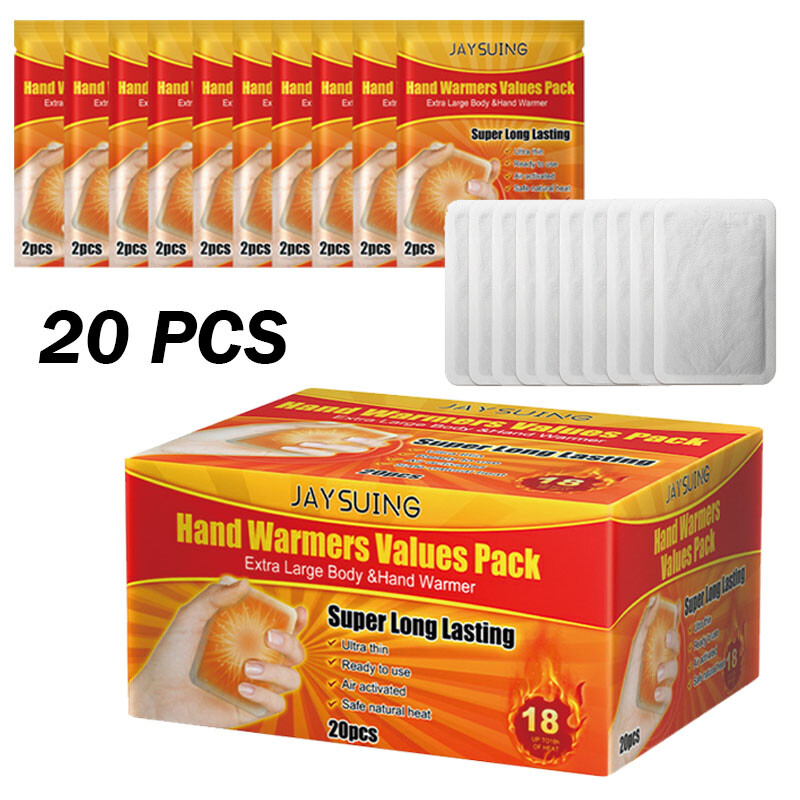 60pcs Body & Hand Super Warmers - Long Lasting Safe Natural Odorless Air 