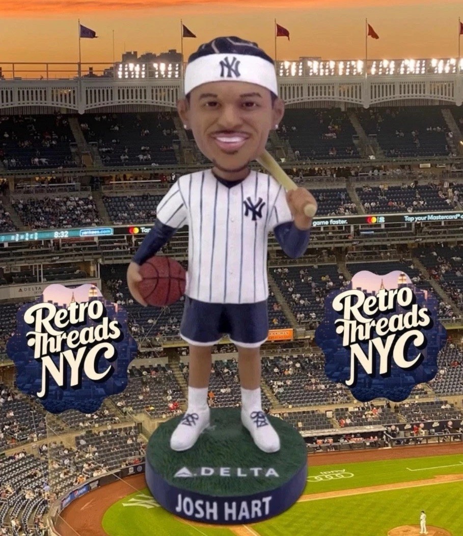 New York Yankees Josh Hart Bobblehead SGA 09/25/2026 *PRESALE-SHIPS OUT 9/26* New York Yankees Josh Hart Bobblehead SGA 09/25/2026 *PRESALE-SHIPS OUT 9/26*