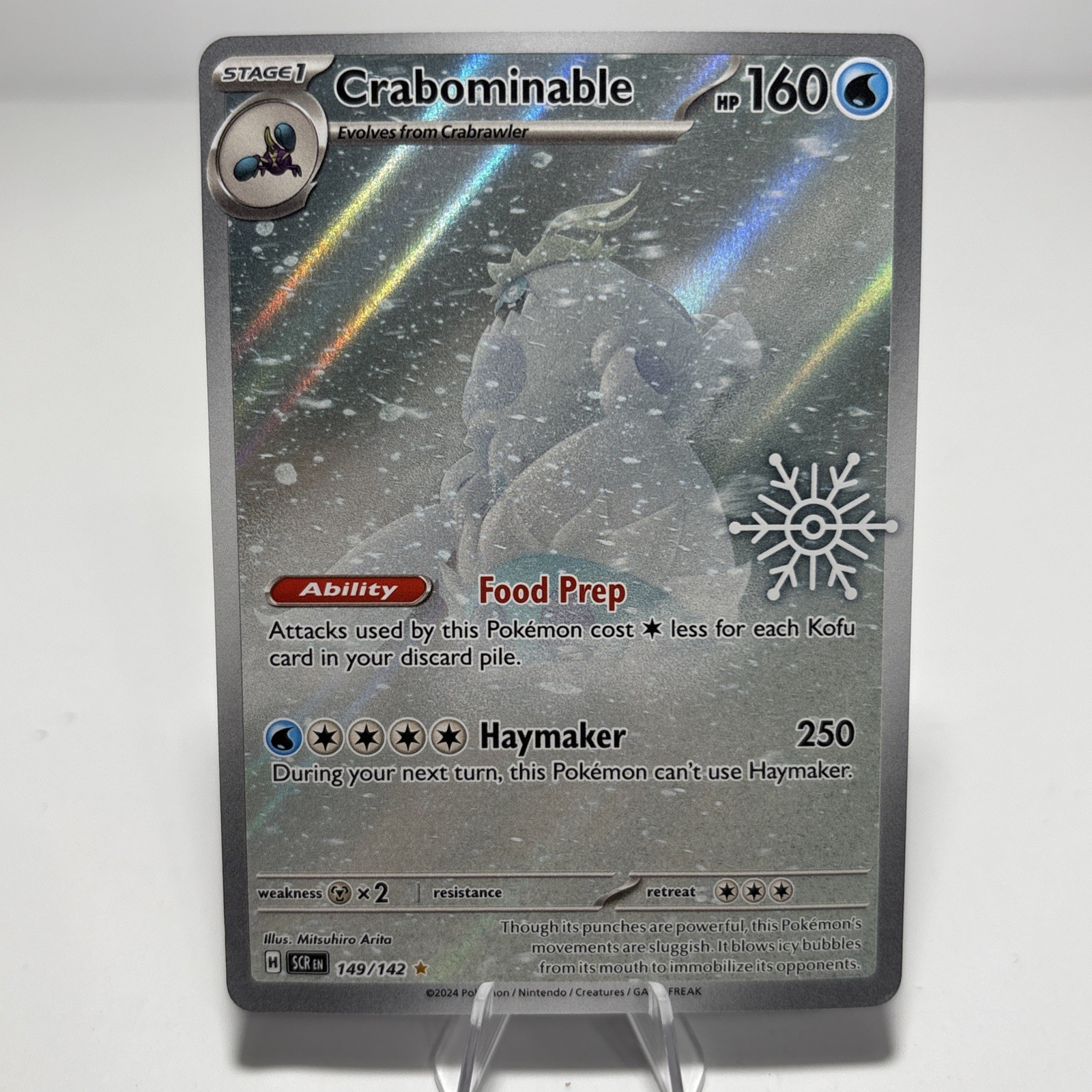 The Pokémon Company Crabominable 149/142 Misc Cards Holo Illus Rare 160HP NM