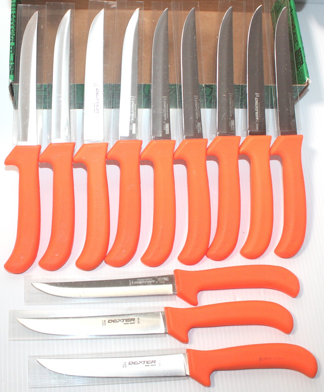 Box of 12 Dexter Russell EP156HG Sani-Safe Orange Boning Knife 6\