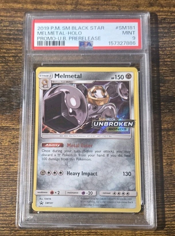 2019 Pokemon SM Black Star Promos Melmetal Stamp #SM181 PSA 9