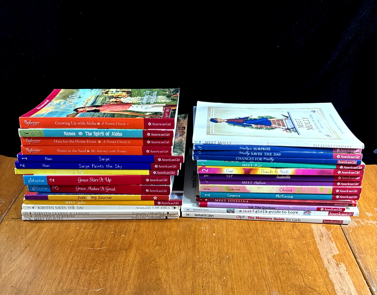 American Girl 29 Book Paperback Lot - Nanea, Saige, Grace, Ivy, Felicity, Kit + American Girl 29 Book Paperback Lot - Nanea, Saige, Grace, Ivy, Felicity, Kit +