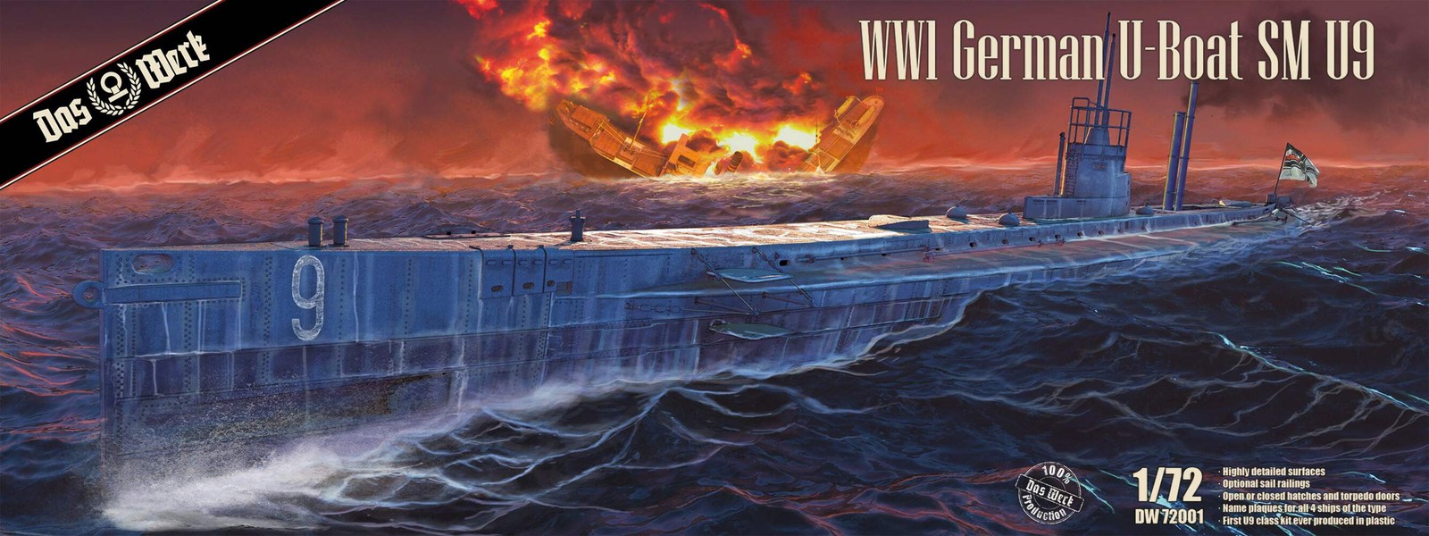 Das Werk 72001 1/72 U-Boat Das Werk 72001 1/72 U-Boat