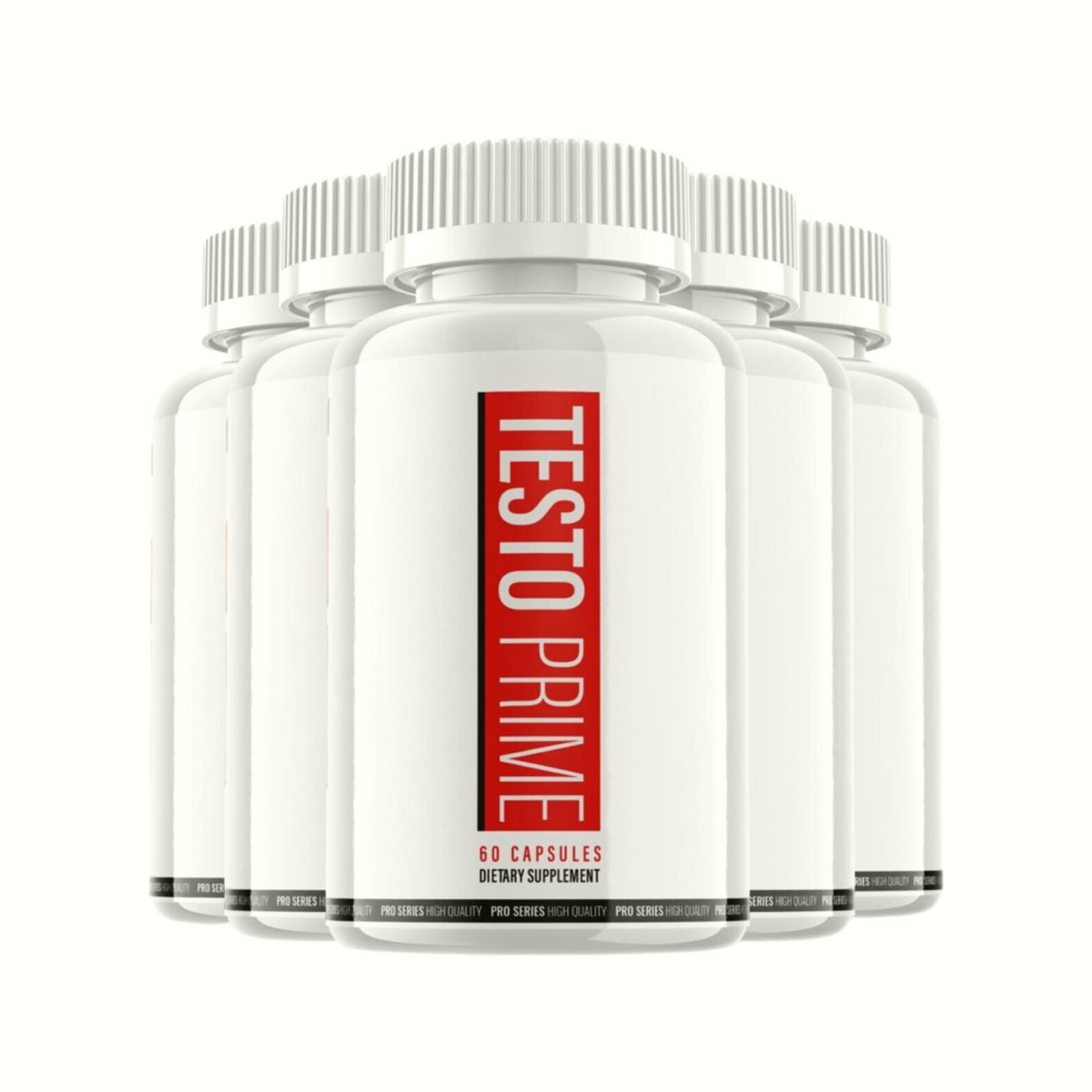 5-Pack Testoprime Capsules Extra Strength Formula Testo Prime (300 Capsules)