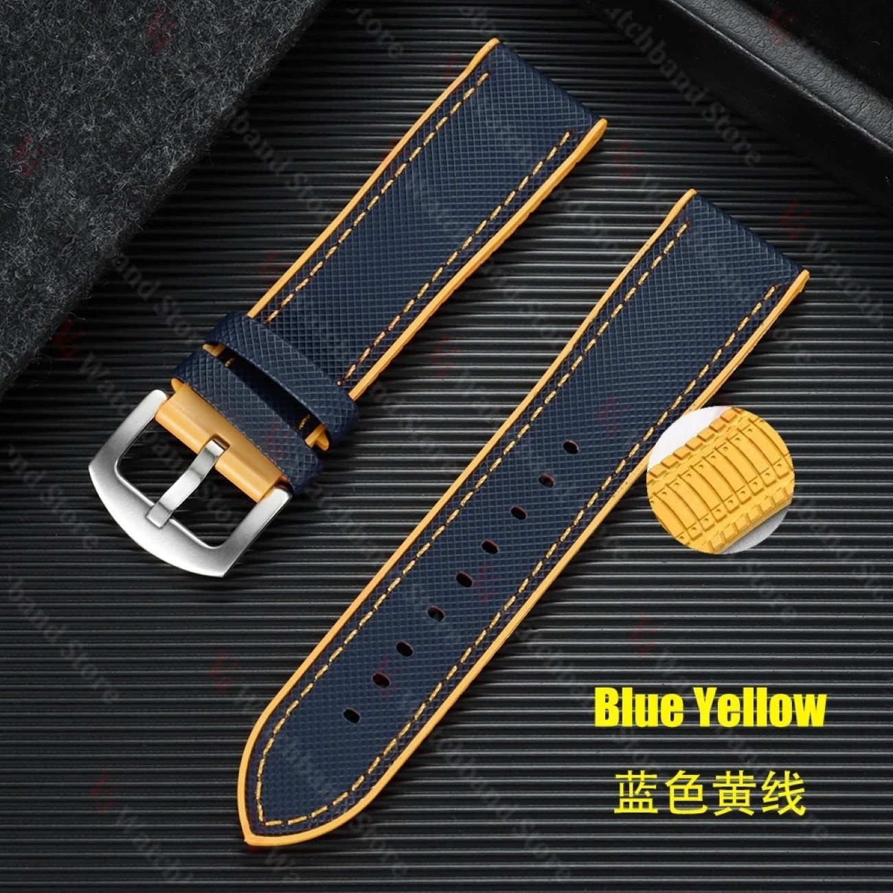 18 20 22 24mm Nylon Sailcloth Watch Strap Silicone Rubber Waterproof Watch Band 18 20 22 24mm Nylon Sailcloth Watch Strap Silicone Rubber Waterproof Watch Band