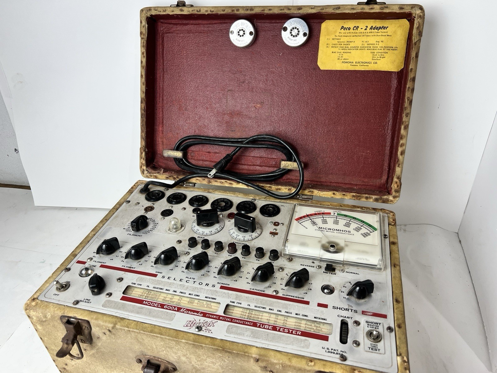 Hickok 600A Tube Tester Vintage Rare as-is Hickok 600A Tube Tester Vintage Rare as-is