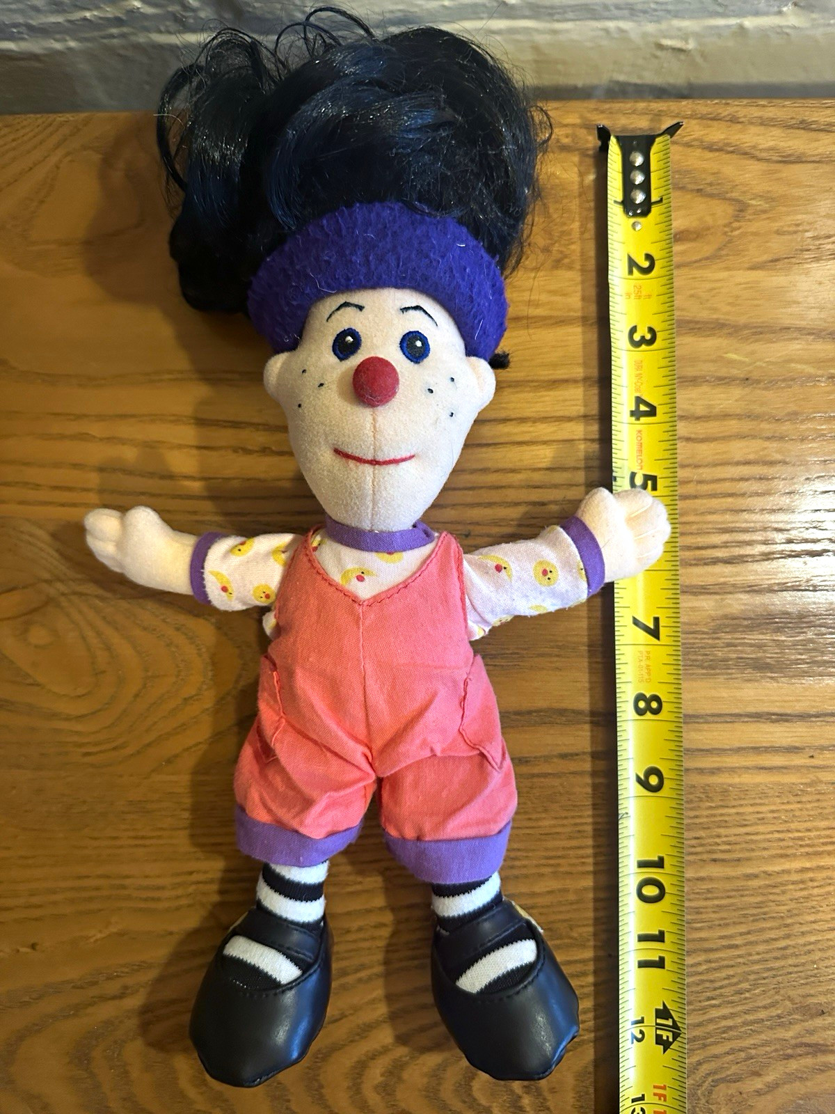 Vintage Loonette the Clown plush doll 1990s, The Big Comfy Couch. Vintage Loonette the Clown plush doll 1990s, The Big Comfy Couch.