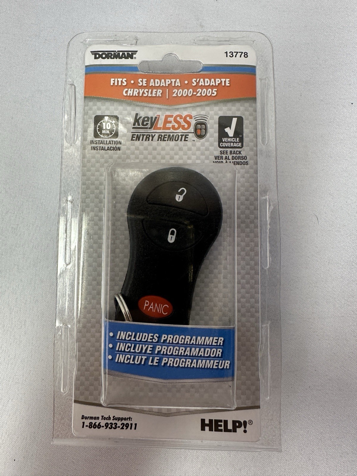 New Dorman 13778 Keyless Entry 3-button Remote, Grand Cherokee, Neon, PT Cruiser New Dorman 13778 Keyless Entry 3-button Remote, Grand Cherokee, Neon, PT Cruiser